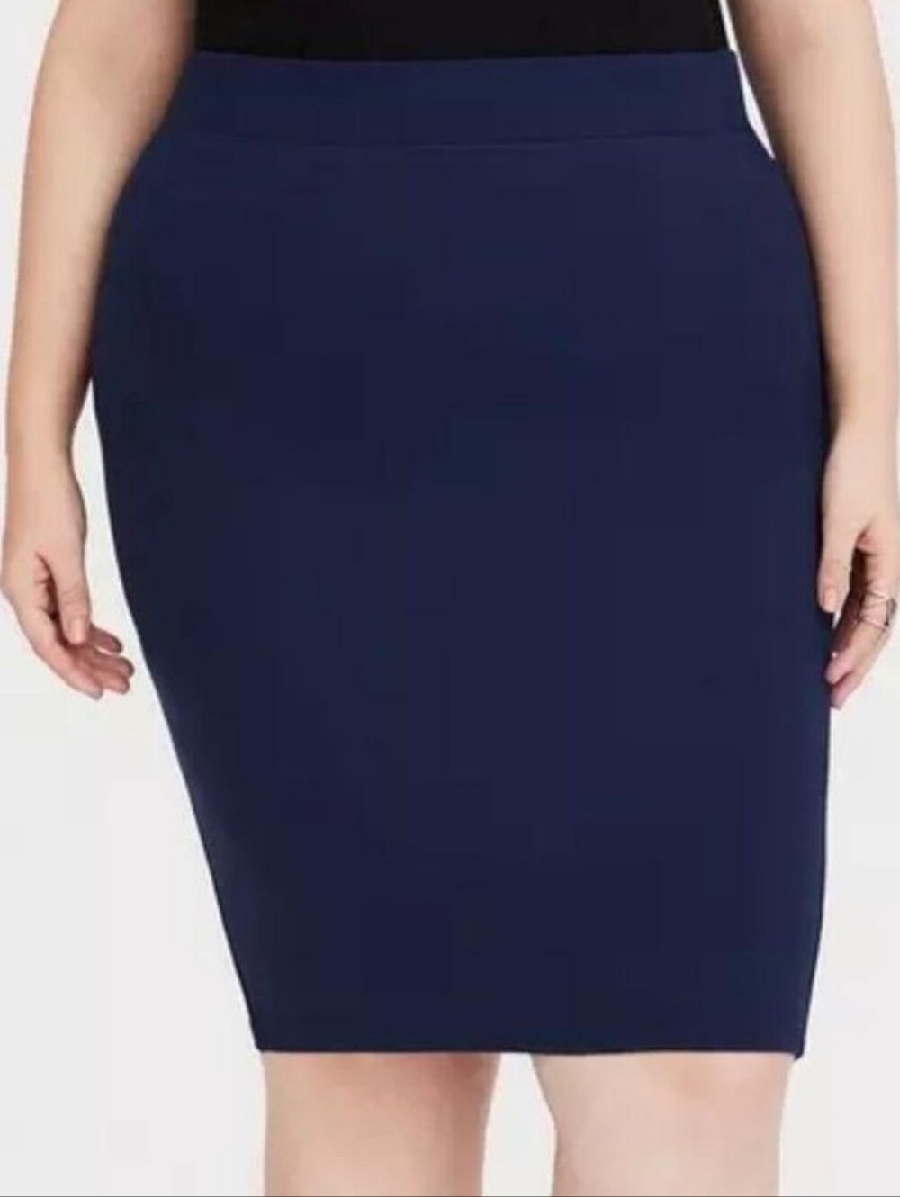 Torrid Navy Stretch Pencil Skirt - Women